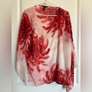Alfani Red Floral Women's Top